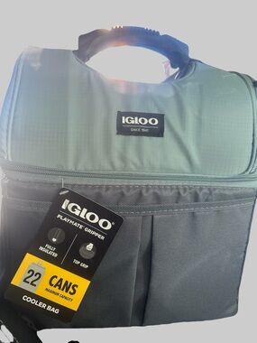 Igloo Two-Tone Gray and Black Duffel Cooler Bag